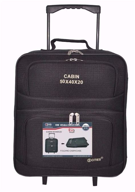 cabin luggage 50x40x20.